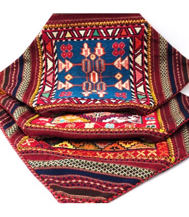 Capa de almofada Kilim Verni (Sumak) Moghan: arte oriental feita à mão